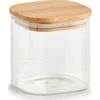 Zeller laikymo indas su bambukiniu dangteliu, kvadratinis, 800 ml, 10x10x11 cm