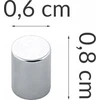 PIECES Magnetai užrašams, nerūdijančio plieno, 6 vnt., ZELLER