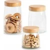 Zeller Stiklinis indas sandariu bambukiniu dangteliu, 1600 ml