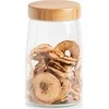 Zeller Stiklinis indas sandariu bambukiniu dangteliu, 1600 ml