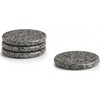 Zeller Stiklinių padėkliukų rinkinys, 4 vnt, granitas, 10,5x1 cm