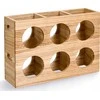 Zeller Stovas 6 buteliams, medinis, 38 x 11,6 x 27 cm