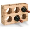 Zeller Stovas 6 buteliams, medinis, 38 x 11,6 x 27 cm