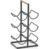 Metalinė vyno lentyna, 6 stipinų, 46 cm, juoda, ZELLER