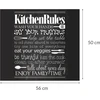 Stiklinė apsauginė plokštelė KITCHEN RULES viryklei — didelė, ZELLER
