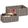 Storage basket, pilkas - 2 pieces in set, ZELLER