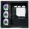 ZENPC Cube Juodas 4x Fander P12 PWM PST ARGB kompiuterio korpusas