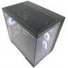 ZENPC Cube Juodas 4x Fander P12 PWM PST ARGB kompiuterio korpusas