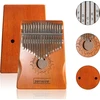 Usorteret Zenwire Kalimba Instrument Afrykański Pianino Zanza Mbira 17 klawiszowa Drewniana Brązowa K-01 (1014354012)