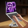 Zenwire Nešiojamojo kompiuterio planšetinio kompiuterio stovas, reguliuojamas, aušinamas, besisukantis, 15, 17 colių