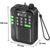 Zenwire Statybvietės radijas EE712 Mini FM radijas Kišeninis „Bluetooth“ nešiojamas statybinės virtuvės radijas, maitinamas baterijomis Y1