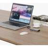 Zenwire USB ŠAKOTUVAS 2B29A ŠAKOTUVO DĖŽUTĖS KORPUSAS SSD M2 NVME PCIe SATA NGFF USB-C 3.2 HDMI 2.0 ADAPTERIS M.2 10GBps MAITINIMO TIEKIMAS 100W 2B29A MC501