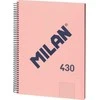 Milan Zeszyt na spirali A4/80K grotelės 1918 rožinis MILAN