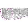 Lauko šunų voljeras su durelėmis, 3x2x1 m, cinkuotas plienas