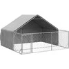 Lauko voljeras šunims su aptvaru, 3x3x1,9m, plienas