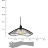 Pakabinamas šviestuvas Atmosphera Hanging lamp GALT, metal, Ø 34 cm