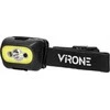 Orno Pakraunamas LED žibintas ant galvos VIRONE, 3W, 350lm, pakraunamas USB, juodos/geltonos sp