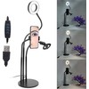 Žiedinė lempa ECOBOX LAMPA LED PIERŚCIENIOWA SELFIE RING MAKIJAŻ STOVAS