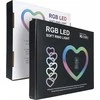 OEM LED Ring Stream RGB lempa 10" su laikikliu mobiliam HEART + trikojui JM26-10 juodas