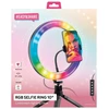 Objektyvas Žiedinė lempa SBS Mobile TESELFIRINGCLIP10RGB, Juodas, Išmanusis telefonas