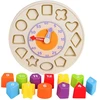 Zielona Sowa Clock for the Youngest Different Shapes