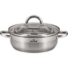 NERŪDIJANČIO PLIENO PUODAS BLOKAS 3,5L 24CM ZILNER ZL-7403