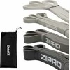 Zipro Power band Zipro įvairūs pasipriešinimo lygiai pilkame komplekte 4 vnt.