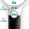 Didinamasis Stiklas - everActive MG-01 Didinimo LED Stiklas, Juoda/Balta