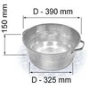 None Cinkuota vonelė, 13 l, 39 x 15 cm