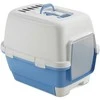 Stefanplast Cat toilet closed Cathy Clever & Smart 58x45x48cm baltas mėlynas