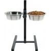 Zolux 2 dubenėlių rinkinys 21 cm 1,5 l + reguliuojamas stovas