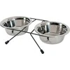 Zolux 2 inoksų rinkinys iš Inox 1.3 l + metalinis laikiklis