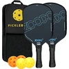 ZOODO rakečių pickleball rinkinys juodas P3 USAPA + 4 kamuoliai + krepšys JAV (ZD074568)