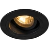 Zumaline Lubinis šviestuvas „downlight“ Zuma Line Chuck Dl Round 1x50W GU10 juodas 92700