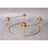 Mondex CEDRIC GOLD žvakidė ADVENTO DEKORACIJAI 30x30x11,5 cm