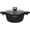 ZWIEGER FORTE PUODAS 4,5 L SU DANGIU 24 CM Juodas INDUKCINIS ALUMINIUMAS