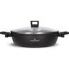 ZWIEGER FORTE PUODAS 3,8 L SU DANGIU 28 CM Juodas INDUKCINIS ALUMINIUMAS