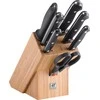 Zwilling 5 peilių rinkinys mediniame bloke Zwilling Twin Chef
