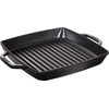 Zwilling STAUB kvadratinė ketaus keptuvė su dviem rankenomis 40511-683-0 - juoda 28 cm