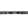Šakotuvas Zyxel GS2220-28HP 28 prievadų L2 valdomas Gigabit PoE jungiklis, 24x gigabit RJ45, 4x gigabit RJ45 / SFP, PoE 375 W