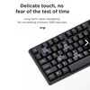 Aula AK205 Ergonomiska klusu taustiņu klaviatūra ar 104 pogām EN / RUS izkārtojums 1.5m USB Vads Melna