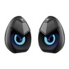 Kompiuterio kolonėlės Aula N-69 Stilīgas Kompaktas Datora / Poratīvā 2.0 10W Stereo Skaļruņi 3.5mm + USB RGB + Pults Melna