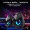 Kompiuterio kolonėlės Aula N-69 Stilīgas Kompaktas Datora / Poratīvā 2.0 10W Stereo Skaļruņi 3.5mm + USB RGB + Pults Melna
