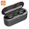 Platinet „WoW F9“ sporto ir pramogų „Super-Fit TWS Bluetooth 5.1“ stereo ausinės su HD mikrofonu, LED įkrovimu, USB įkrovikliu, juodos