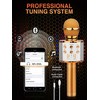 iWear M85 Karaoke Bērniem un Pieaugušajiem Fun Effect Mikrofons ar Skaļruņiem un Ierakstu Micro SD USB Bluetooth Rozā Zeltā