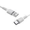 Borofone X16 USB-C kabelis 100 cm baltas