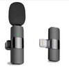 CP K9 Mini Lightning Bezvadu Telefona klipša dzidras skaņas mikrofons ar trokšnu izolāciju (5.7x1.5cm) Melns