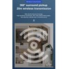 CP K9 Mini Lightning Bezvadu Telefona klipša dzidras skaņas mikrofons ar trokšnu izolāciju (5.7x1.5cm) Melns