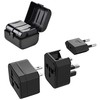 CP TR1 Ceļojumu Strāvas ligzdas 3in1 Multi adapteris UK 3-pin - Euro 2pin - US (USA) - Āzijas + Uzglabāšanas kaste