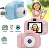 CP X2 Bērnu Digitālā Foto un Video Kamera ar MicroSD kartes slotu 2'' LCD krāsu displeju Rozā